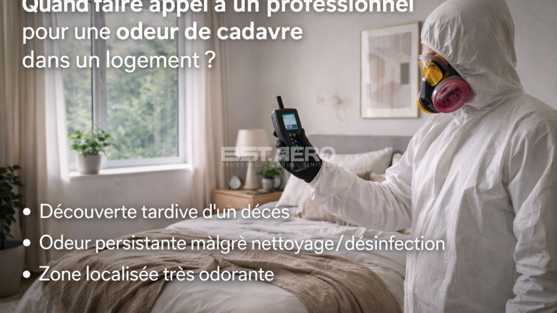 que faire si odeur de cadavre apr&egrave;s nettoyage