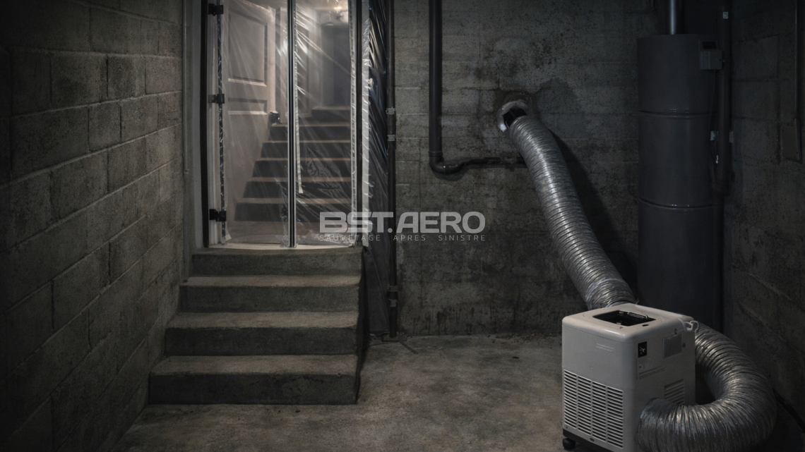 degat fuel en cave/garage/local technique