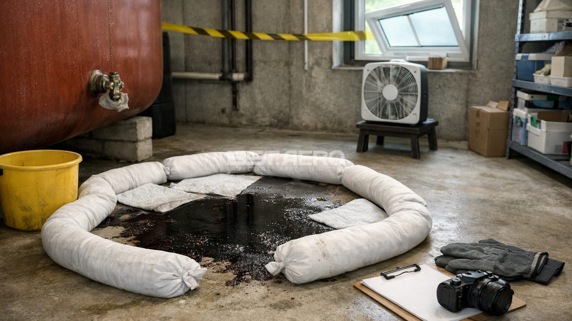 urgence degat fuel - que faire - 0-2 h