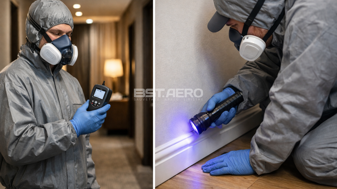 neutralisation odeur fuel hotel