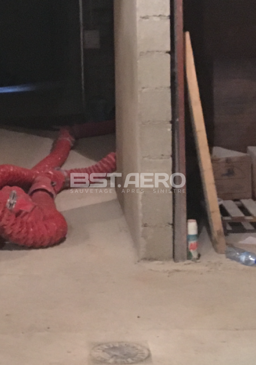 inondation fioul dans une cave