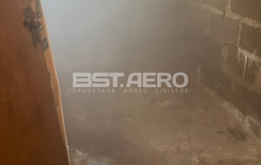 Déversement de fuel dans une cave